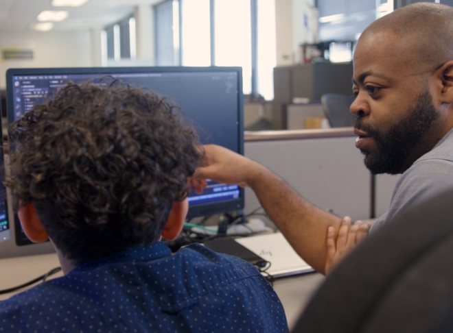 Individuals learning computer programming