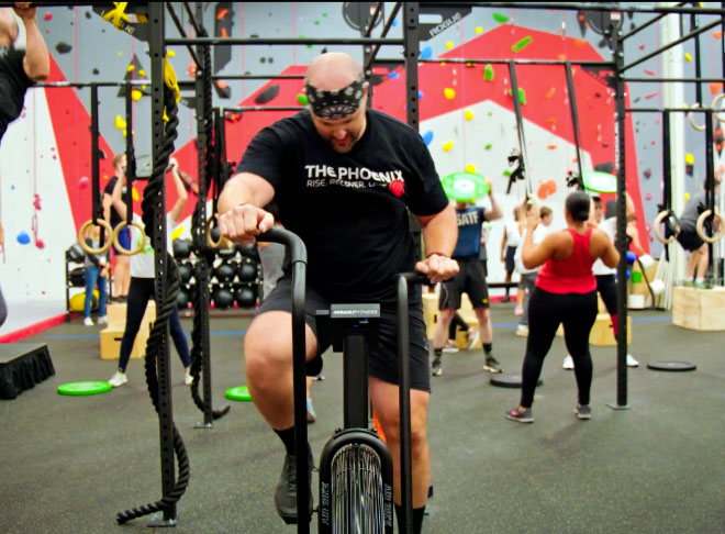 A person working out at The Phoenix